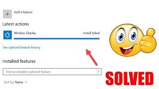 How to fix wireless display install failed in windows 11