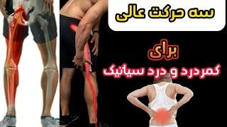 3 ورزش عالی برای کمردرد و دردهای سیاتیکی|Top 3 exercises for Backpain or sciatica|