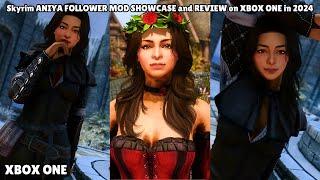 Skyrim ANIYA FOLLOWER MOD SHOWCASE and REVIEW on XBOX ONE in 2024