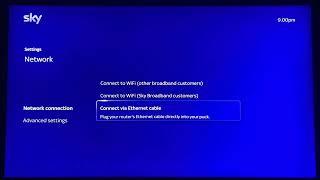 Sky Stream How To Setup WiFi After Setup