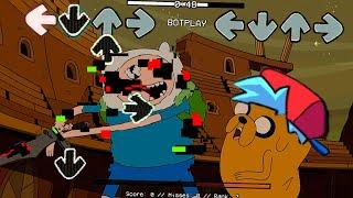 FNF Pibby Corrupted hero be like in finn and jake adventure time