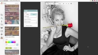 PicMonkey Tutorial: Selective Color on Black and white