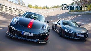 2 x 1000 PS : 9ff F91-100 gegen Klasen R8 V10 plus Biturbo! 0-300 km/h -AUTO BILD SPORTSCARS