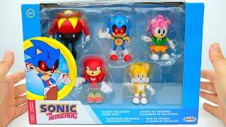 Sonic The Hedgehog New Classic Collection Figure Pack Unboxing Review |  ASMR Sonic EXE and AMY