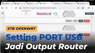 SETTING INTERFACE PORT USB STB JADI OUTPUT KE RUTER