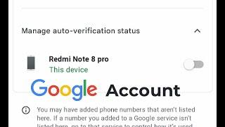 how to add phone device for auto verification on your google account