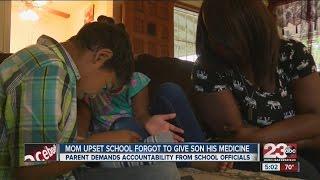 Mom upset that school failed to give her son his medication