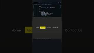 Animated Navigation Bar Using html and CSS #navigationbar #htmlcss #coding
