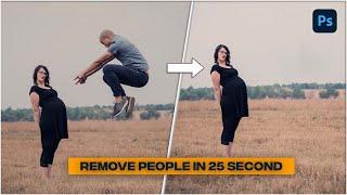 Remove People in 25 Seconds - Short Photoshop Tutorial