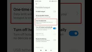 How To Set Hotspot Data Limit In Redmi | One Time Data Limit Hotspot #shorts #viralshorts