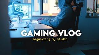 ️ gaming vlog | organizing my studio, late night chill,  playing black myth wukong