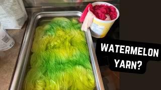 Dye with me! Summer fruit inspired yarn