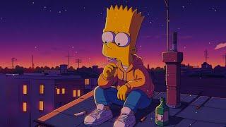 City Rooftop Calm  Lofi / Relax / Stress Relief ~ Bart Simpson Chill Vibes