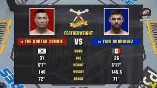 Korean Zombie - Yair Rodriguez