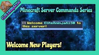 Welcome Message Command! 1.16 (Minecraft Bedrock Edition)