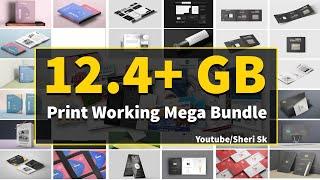 Printing Work Mega Bundle Mockup Download | Sheri Sk| |Photoshop Tutorial|