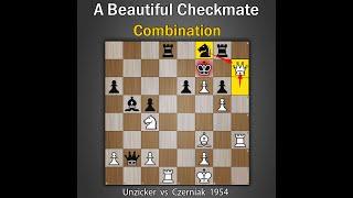 A Beautiful Checkmate Combination | Unzicker vs Czerniak 1954