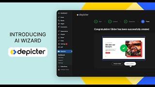 Depicter ai wizard intro, Meet the AI Wizard of Slider Creation: Depicter's Newest Innovation