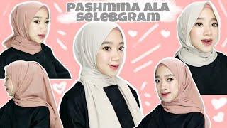 TUTORIAL HIJAB PASHMINA TERBARU 2020 - Ala Selebgram hijab bervolume || Novah Safitri