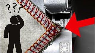 Overlock a Corner - EASY OVERLOCKER TRICKS YOU MUST KNOW !! #AbisDen #Overlocker #sewingtips