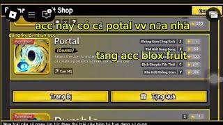 [blox fruit] tặng acc blox fruit có potal vĩnh viễn 