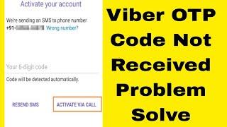 how to fix viber code not received problem 2024 | viber otp not coming | viber activation call fix