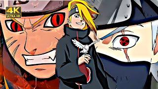 Deidara Vs Naruto and Kakashi Full Fight  [4K] In Hindi | Naruto Transformer 9 Tiles  EP On Hindi