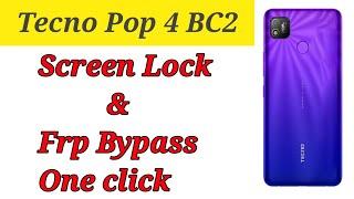 Tecno Pop 4 BC2 Screen lock and Frp Bypass Cm2 one click