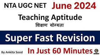 Teaching Aptitude Full Syllabus Revision | Paper 1 Important Concepts |UGC NET June 2024 Preparation