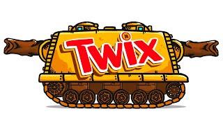 Twix танк и другие танки из еды - Танковая дичь (анимация)