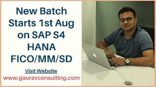 SAP S/4 HANA FICO/ MM/ SD Online Training | New Batch Starts 1st Aug'20 | Get 30% Discount
