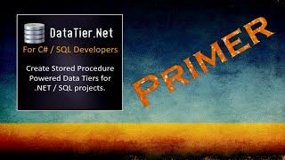 How To Create a C# All Stored Procedure Data Tier using DataTier Net