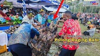 PLT Sekda Lanny Jaya Potong Daging Babi