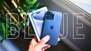 First Time Trying The BLUE TITANIUM iPhone 15 Pro Max!!! 