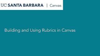 Using Rubrics in Canvas