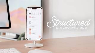 ️️ My Favorite iPhone Productivity App | Structured app