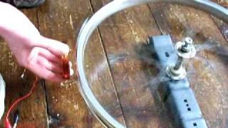 Bike wheel alternator experiments