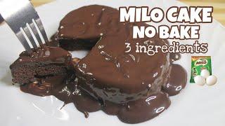 MILO CAKE NO BAKE | 3 INGREDIENTS | jayandmels life