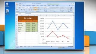 How to Add Titles in a Line Graph in Excel 2007