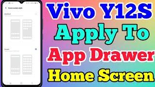 Vivo Y12S App Drawer Setting Kaise On Kare // How To App Drawer Setting On Vivo Y12S // Vivo Y12S