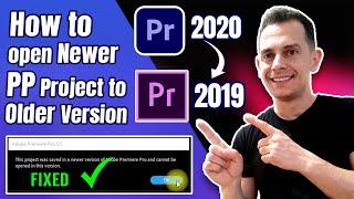 How to open Newer Version of Premiere Project in Older Version - Tutorial 2021