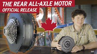Introducing Grin's REAR All-Axle Hub Motor.  Quick Release and Thru-Axle, Integrated PAS