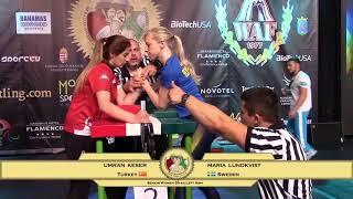 Senior Women 55 kg LEFT - Qualification - World Armwrestling Championship 2017