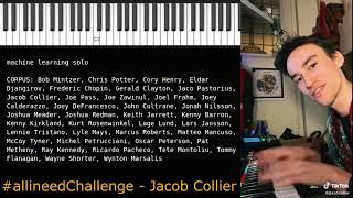machine learning music on Jacob Collier's "All I Need" challenge
