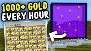 NEW BEST GOLD XP FARM Minecraft Bedrock 1.21! (1000/H!)