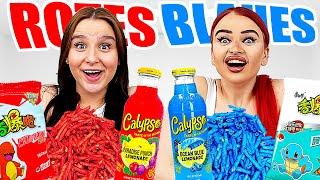 ROTES ESSEN gegen BLAUES ESSEN! 🫐 (Challenge) - Celina