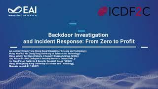 Backdoor Investigation and Incident Response: From Zero to Profit