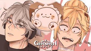 【Haikaveh Coffee Shop AU】 "EX-presso"  (Part 1)【Genshin Comic Dub】