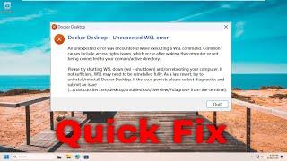 How to Fix “Unexpected WSL Error” in Docker Desktop [Solution]