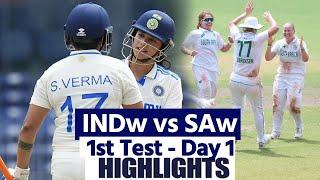 INDw vs SAw Highlights: India Women vs South Africa Women, One-off Test Full Match Highlights